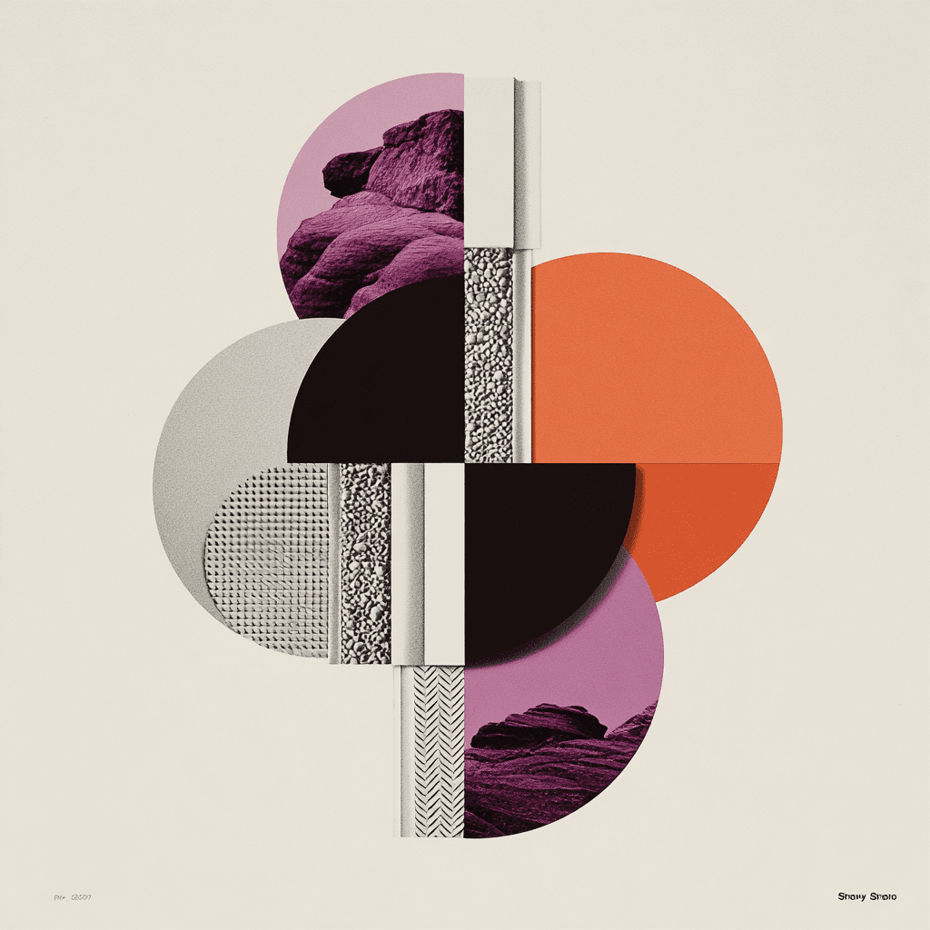 A Syntheus landscape and geometric composition